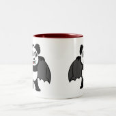 Vampirs-Panda Zweifarbige Tasse (Mittel)