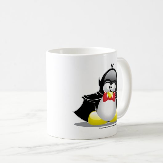Vampirs-Pinguin Kaffeetasse (VorderseiteRechts)