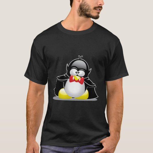 Vampirs-Pinguin T-Shirt (Vorderseite)