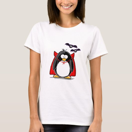 Vampirs-Pinguin T-Shirt (Vorderseite)