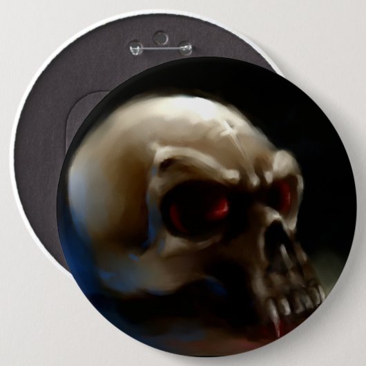 Vampirs-Schädel Button (Vorne & Hinten)