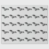 Vampirs-Schläger im Flug Geschenkpapier (Flach)