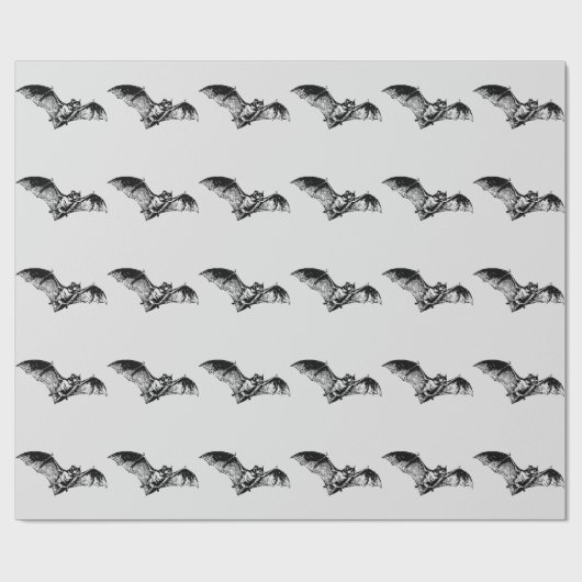 Vampirs-Schläger im Flug Geschenkpapier (Flach)