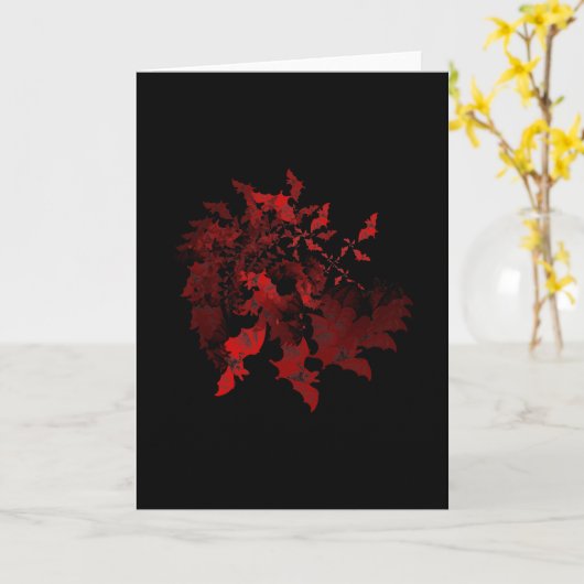 Vampirs-Schläger rot Karte (Gelbe Blume)