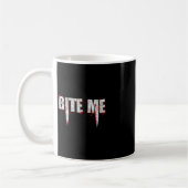 Vampirschwanz Teeth Bloody Halloween Kaffeetasse (Links)