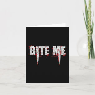 Vampirschwanz Teeth Bloody Halloween Karte