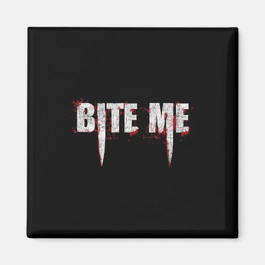Vampirschwanz Teeth Bloody Halloween Magnet (Vorne)
