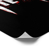 Vampirschwanz Teeth Bloody Halloween Poster (Ecke)