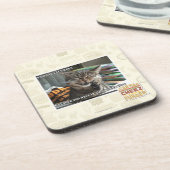 Vampirskatzenlächeln Getränkeuntersetzer (Linke Seite)