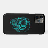 Vampirskull Schwarz-Grün Design Case-Mate iPhone Hülle (Rückseite (Horizontal))