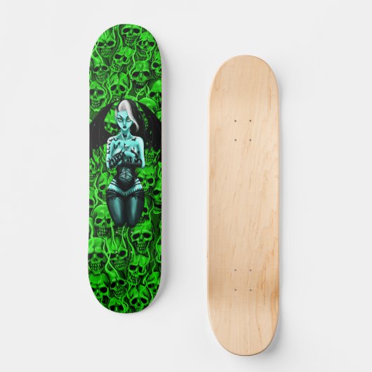 Vampirsmädchen Skateboard (Vorderseite)