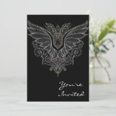 Vampirsschläger Halloween-Geburtstagseinladung Einladung (Stehend Vorderseite)