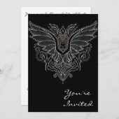 Vampirsschläger Halloween-Geburtstagseinladung Einladung (Vorne/Hinten)