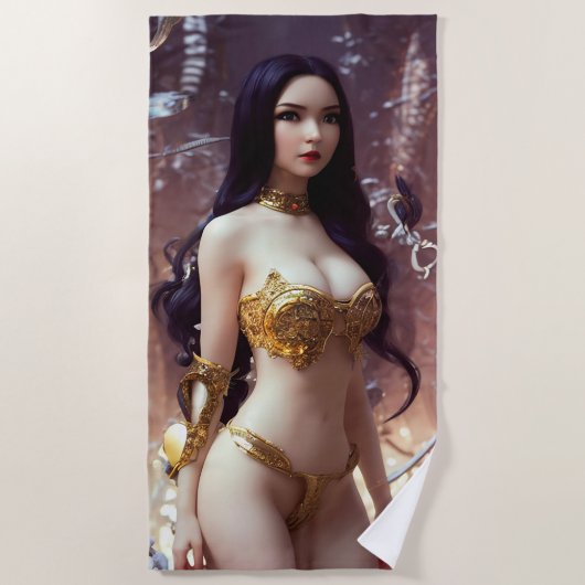 Vampirvampir Queen Beach Handtuch (Vorderseite)