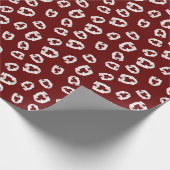 Vampirzähne aus Kunststoff - Weinumhüllungspapier Geschenkpapier (Ecke)