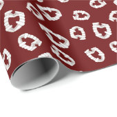 Vampirzähne aus Kunststoff - Weinumhüllungspapier Geschenkpapier (Rolleneckpunkt)