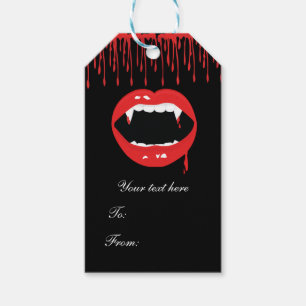 Vampirzähne Blut Dracula Halloween Party Favor Geschenkanhänger