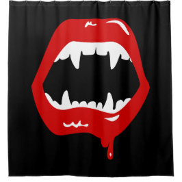 Vampirzähne spukhafte beängstigende Monster Duschvorhang