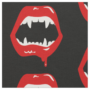 Vampirzähne spukhafte beängstigende Monster Stoff