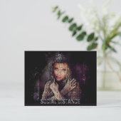 VAMPLIED Social Distanz Postkarte (Stehend Vorderseite)