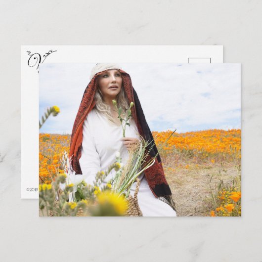 Vamplified Poppy Gardens Postcard Postkarte (Vorne/Hinten)