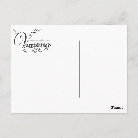 Vamplifiziert Postkarte (Rückseite)