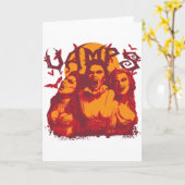 Vamps Karte (Gelbe Blume)