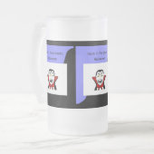 Vamptastic Halloween Large Mattiert Glass Tasse (Vorderseite Links)