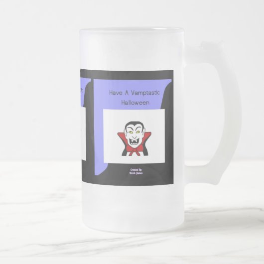 Vamptastic Halloween Large Mattiert Glass Tasse (Rechts)