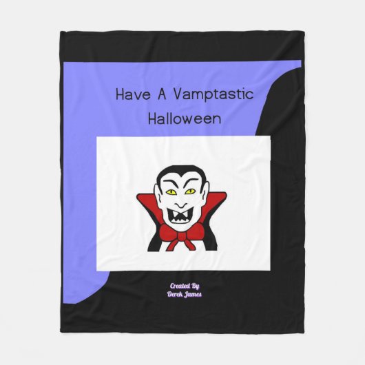 Vamptastic Halloween Medium Fleece Blanket (Vorderseite)