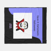 Vamptastic Halloween Medium Fleece Blanket (Vorderseite (Horizontal))