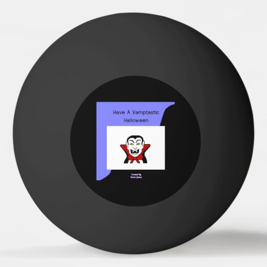 Vamptastic Halloween Ping Pong Ball Tischtennisball (Vorderseite)