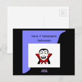 Vamptastic Halloween Postkarte (Vorne/Hinten)