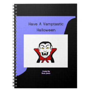 Vamptastic Halloween Spiral Foto Notebook Notizblock
