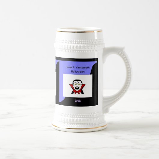 Vamptastische Halloween-Stein-Tasse Bierglas (Rechts)