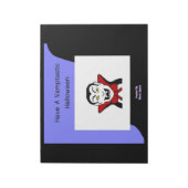 Vamptastisches Halloween Notepad 11" X 8,5" Notizblock (Rotiert)