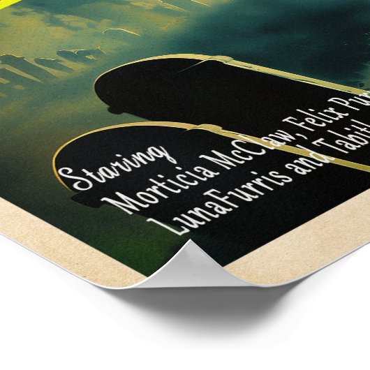 Vampurr Bites Wieder - Retro-Horror-Poster Poster (Ecke)