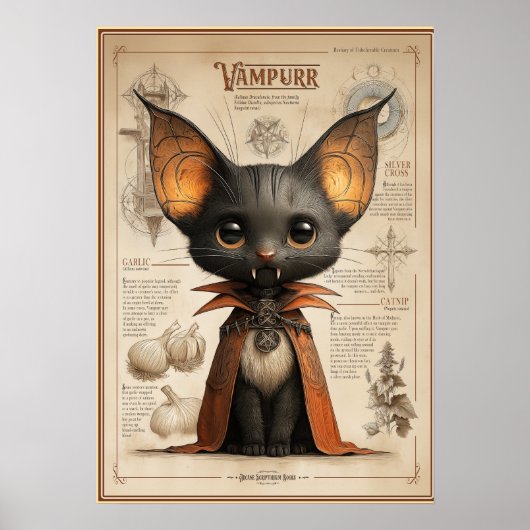 Vampurr: Cat Vampire Creature Poster (Vorne)