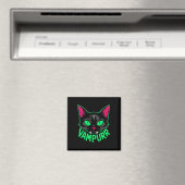Vampurr Cat Vampire Kitty Halloween Katzen Spooky Magnet (In Situ (Geschirrspüler))