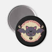 Vampurr Creepy Niedlich Halloween Magnet (Vorderseite/Rückseite)