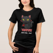 Vampurr doesn’t bite… much, funny cat Tri-Blend shirt (Vorderseite)