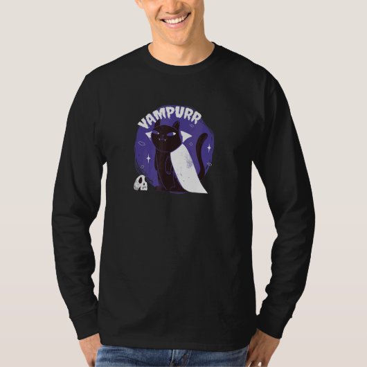 Vampurr     Halloween Cat T-Shirt (Vorderseite)