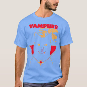 Vampurr Halloween Kostüm Funny Vampire Kitten Cat T-Shirt
