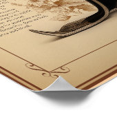 Vampurr: Vampire Cat Bestiary Illustration Poster (Ecke)