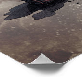 Vampy Boudoir | Gothic Red Viktorianisch Bedroom S Poster (Ecke)