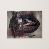 Vampy Boudoir | Gothic Red Viktorianisch Bedroom S Puzzle (Horizontal)