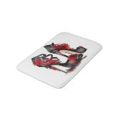 Vampy Fashion | Stilettos mit Rose Badematte (Schrägansicht)