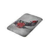 Vampy Vogue Grunge | Stiletto Lace Bootie Rose Badematte (Schrägansicht)