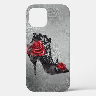 Vampy Vogue Grunge   Stiletto Lace Bootie Rose Case-Mate iPhone Hülle