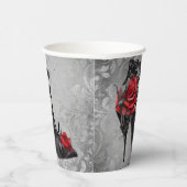 Vampy Vogue Grunge | Stiletto Lace Bootie Rose Pappbecher (Rechts)